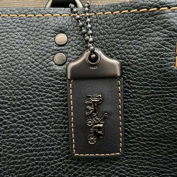 🍁SOLD Coach Rogue 30 bag black new with tags - Picture 2 of 13